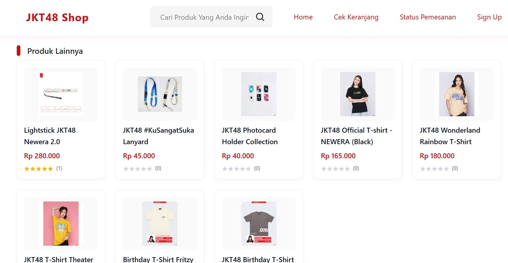 JKT48 E-Commerce
